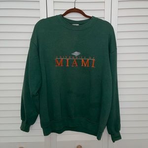 Miami Hurricanes Crewneck Sweatshirt XL